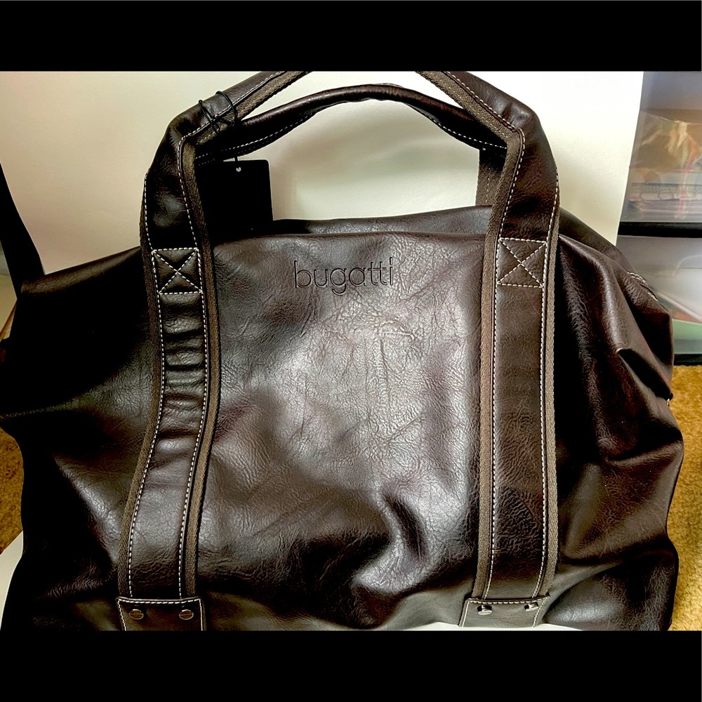 NWT Bugatti Large Brown Weekender Tote